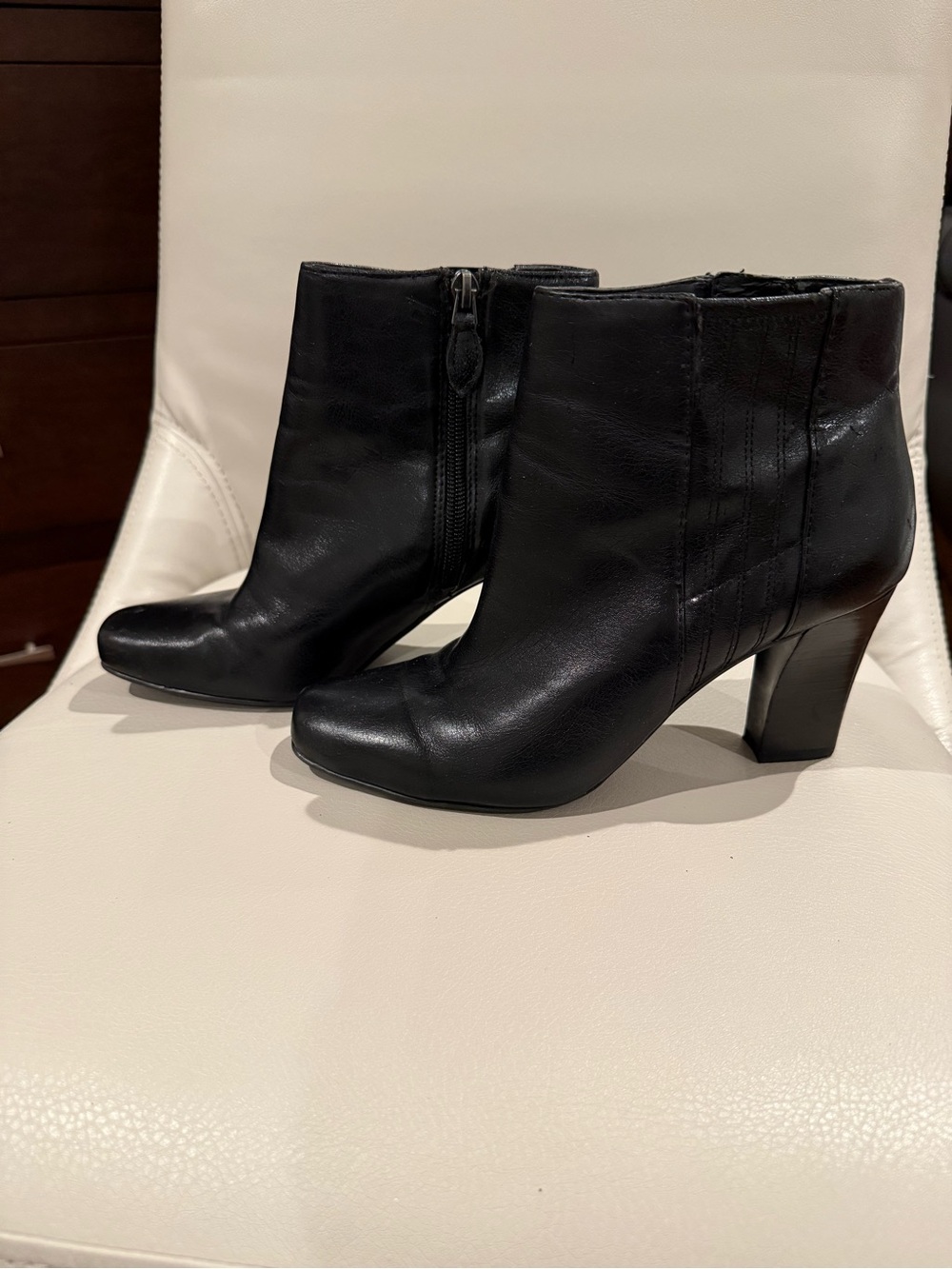 Franco Sarto Inside Zip Ankle Boots Size 7